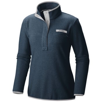 Columbia Pullover Dames, PFG Harborside Fleece Donkerblauw Wit, 61GZMEPJH